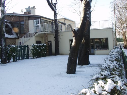 Le Moulin Bateau en hiver